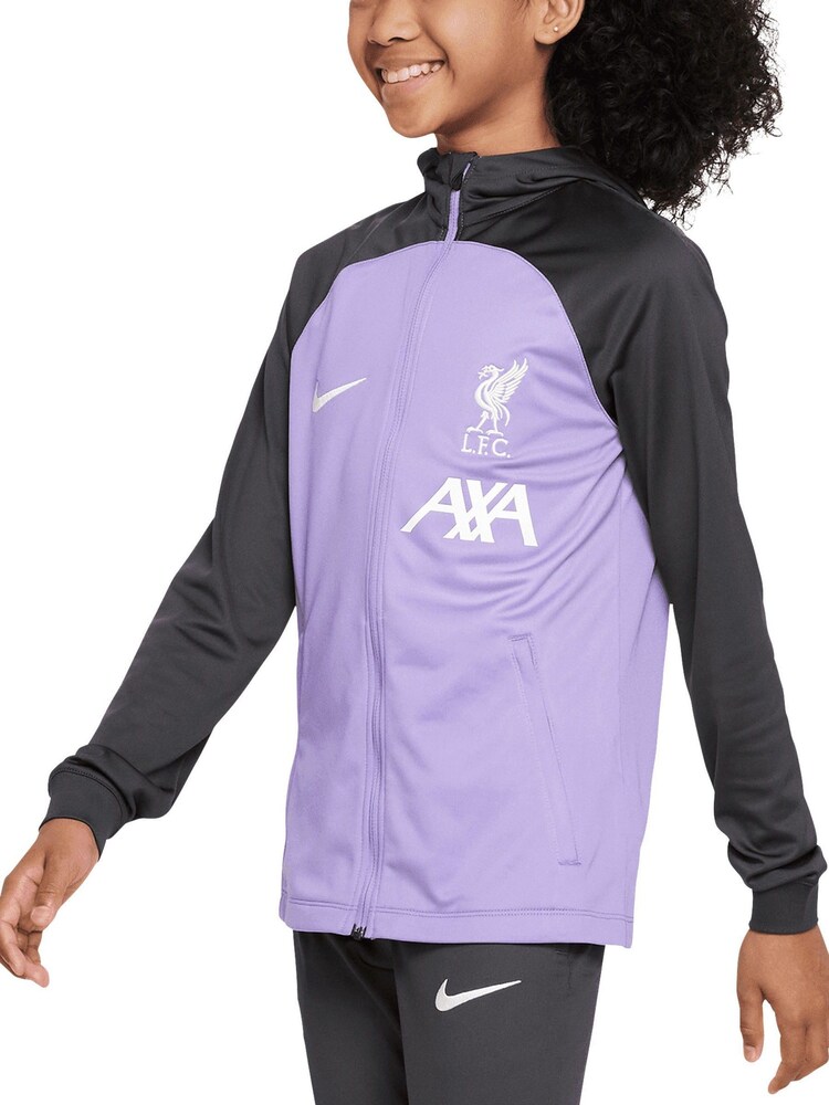 Nike Purple Liverpool Strike Hooded Tracksuit Kids - Image 1 of 4