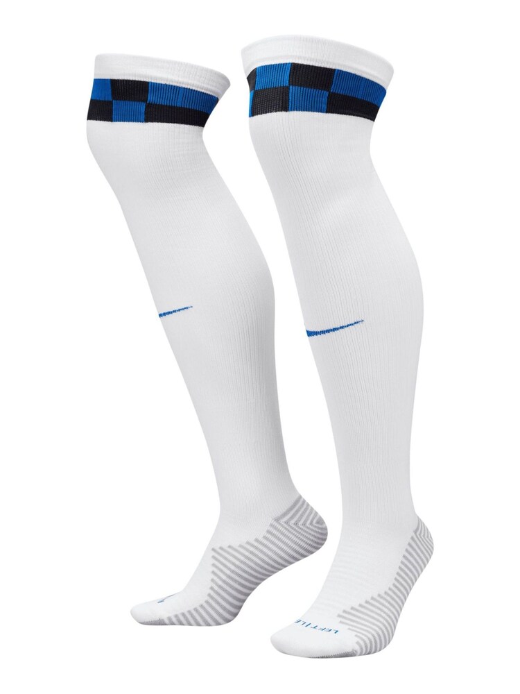 Nike White Inter Milan Away Stadium Socks 2023-24 - Image 1 of 2 Nike White Inter Milan Away Stadium Socks 2023-24 - Image 1 of 2