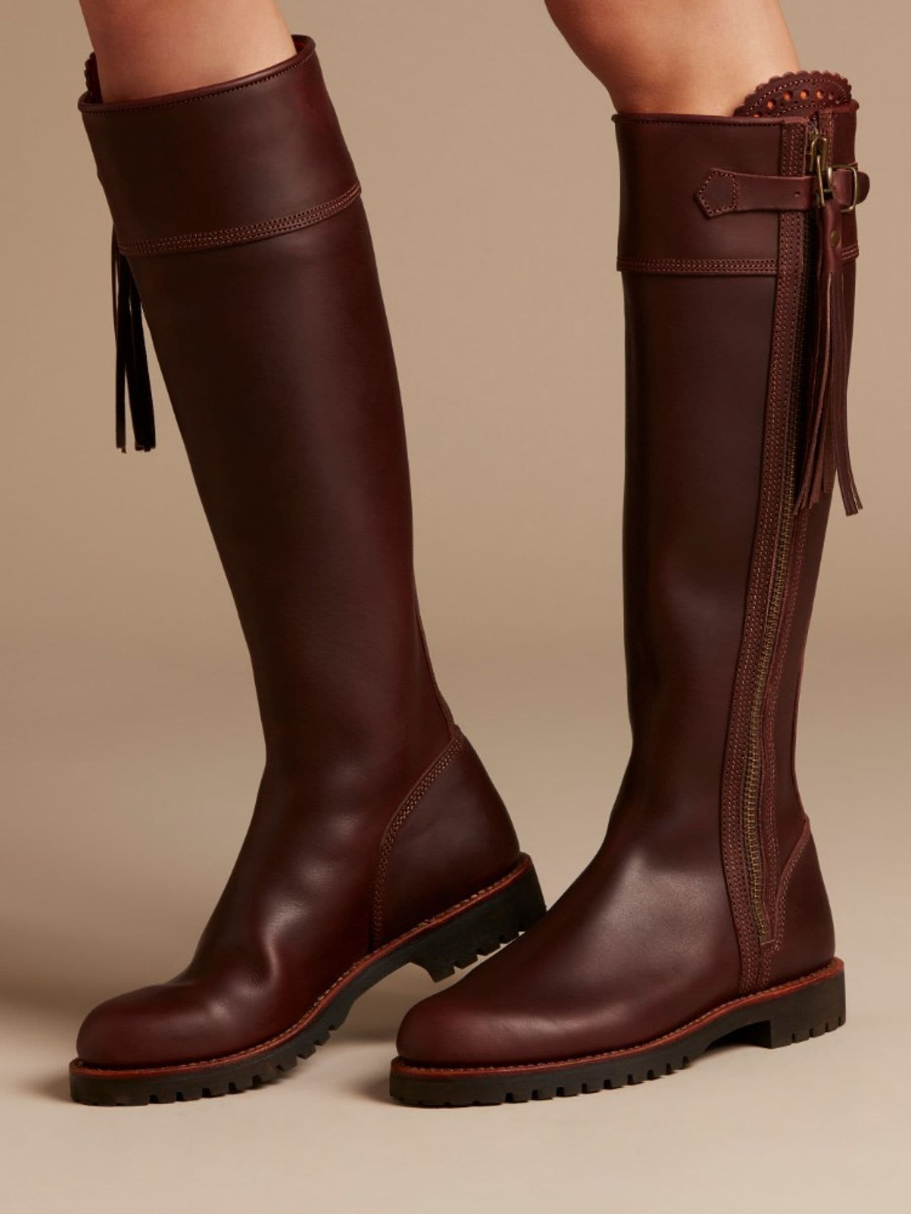 Penelope chilvers long leather tassel boots shop