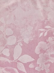 Pink Floral Leaf Velvet Duvet Cover and Pillowcase Set - Image 3 of 4