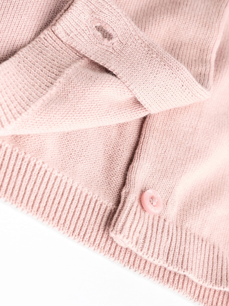 Rosa/blanco - 100% Cotton Cardigans 2 Pack (0mths-3yrs) - Imagen 7 de 7