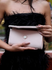 Nude - Linzi Aveline Clutch mit Umschlag - Bild 2 von 3