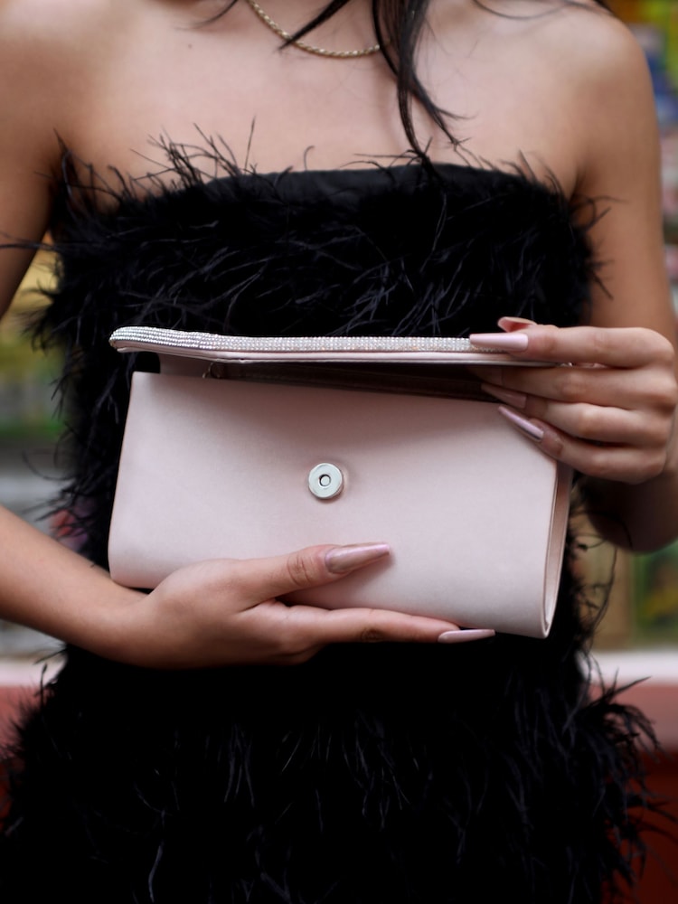 Nude - Linzi Aveline Clutch mit Umschlag - Bild 2 von 3