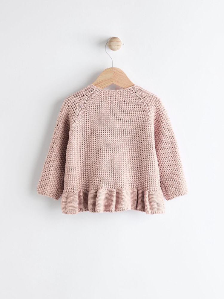 Light Pink Cardigan (0mths-2yrs) - Image 2 of 7
