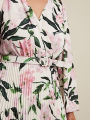 Phase Eight Multi Petite Penny Floral Midi Dress - Image 8 of 9