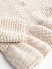 Cream Baby Frill Hem 100% Cotton Knitted Cardigan (0mths-2yrs) - Image 8 of 8