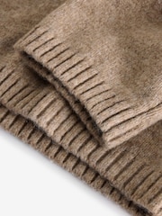 Neutral Knitted Long Sleeve Polo And Joggers Set (3mths-7yrs) - Image 8 of 9