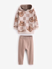 Neutral Bears Knitted Hoodie and Leggings Set (3mths-7yrs) - Image 4 of 6