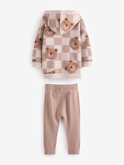 Neutral Bears Knitted Hoodie and Leggings Set (3mths-7yrs) - Image 5 of 6