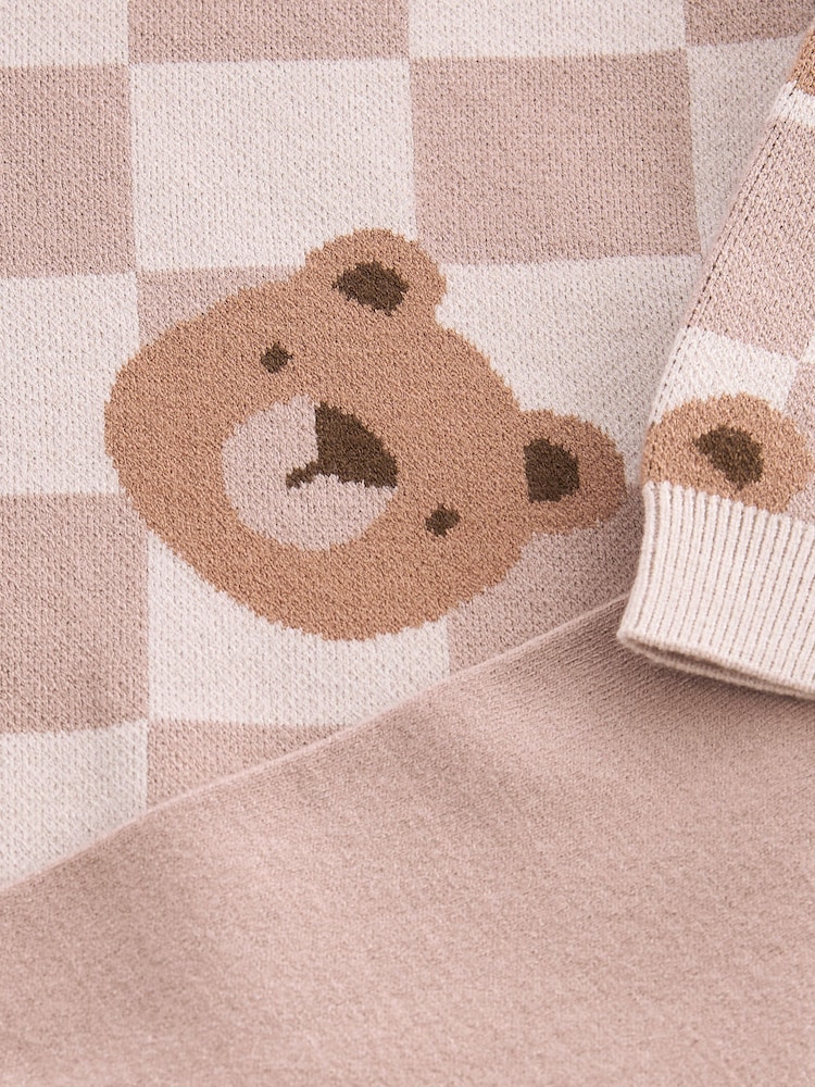 Neutral Bears Knitted Hoodie and Leggings Set (3mths-7yrs) - Image 6 of 6