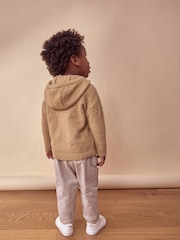 Tan Brown Bear Knitted Hoodie (3mths-7yrs) - Image 3 of 6