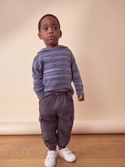 Blue Stripe Knitted Hoodie (3mths-7yrs) - Image 2 of 6