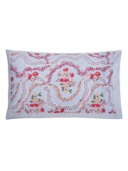 Cath Kidston Blue Set Of 2 Affinity Floral 100% Cotton Pillowcases - Image 3 of 3