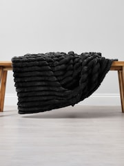 BHS Black Jumbo Cord Throw - Image 1 of 4