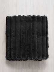 BHS Black Jumbo Cord Throw - Image 4 of 4
