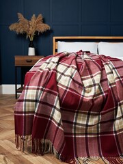 BHS Red Madison Throw - Image 1 of 3