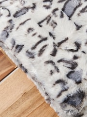 BHS Grey Animal Print Throw - Image 3 of 3