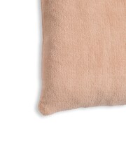 BHS Latte Natural Microfleece 59x59cm Cushion - Image 3 of 5
