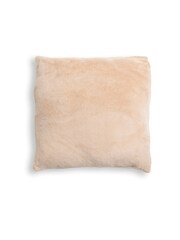 BHS Latte Natural Microfleece 59x59cm Cushion - Image 4 of 5