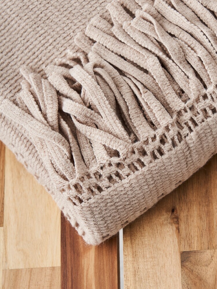 BHS Natural Elba Throw - Image 3 of 3