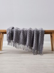 BHS Silver Corsica Throw - Image 1 of 2