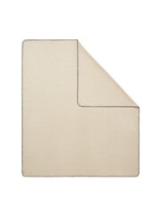 BHS Natural Felt Blanket Stitch Throw - Image 4 of 4