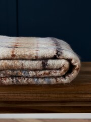 BHS Grey Ombre Knitted 100% Cotton Throw - Image 3 of 6