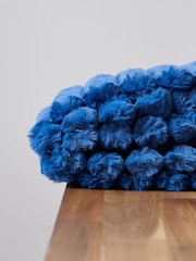 BHS Cobalt Blue Jumbo Cord Throw - Image 2 of 4