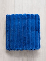BHS Cobalt Blue Jumbo Cord Throw - Image 3 of 4
