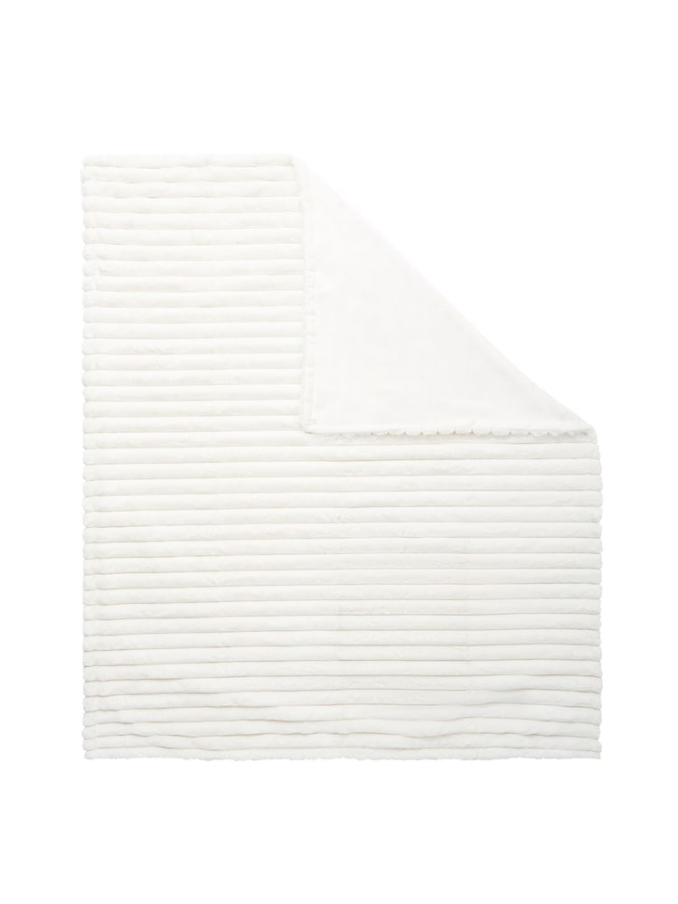 BHS Cream Jumbo Cord Throw - Image 4 of 4 BHS Cream Jumbo Cord Throw - Image 4 of 4