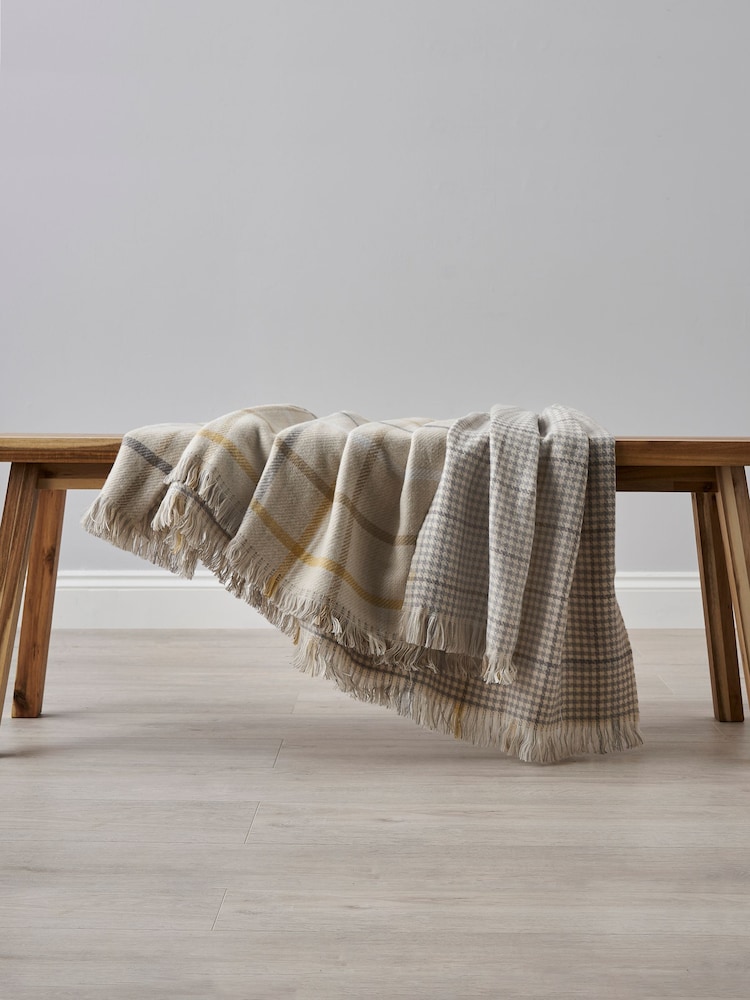 BHS Natural Roma Loose Fringe Throw - Image 1 of 3 BHS Natural Roma Loose Fringe Throw - Image 1 of 3