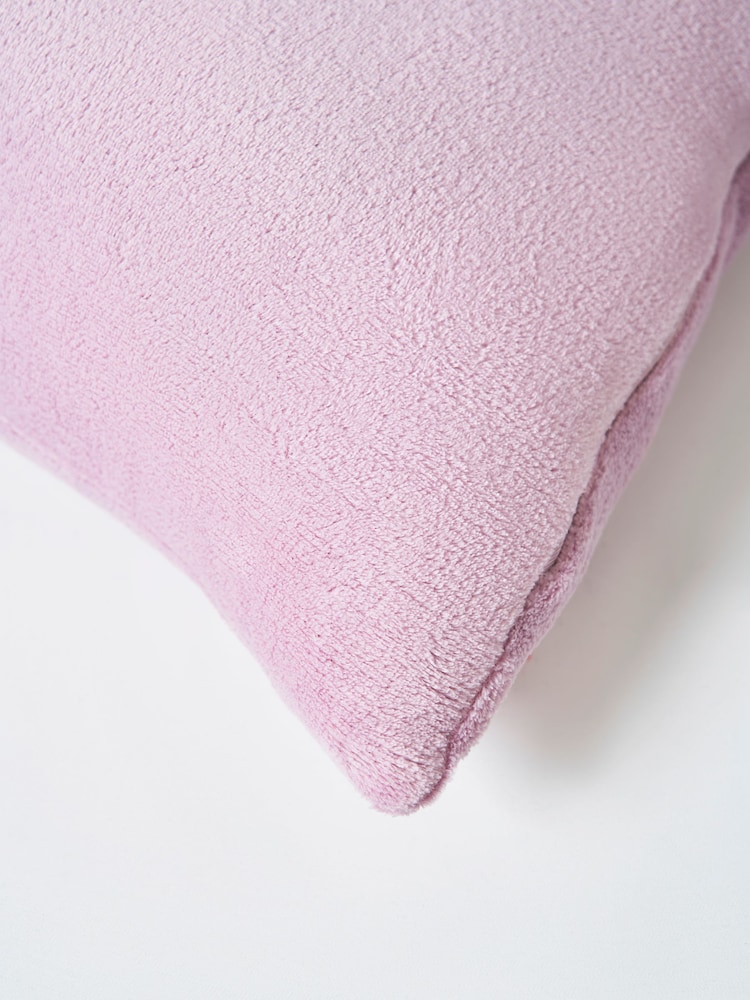 BHS Heather Purple Microfleece 59x59cm Cushion - Image 2 of 4