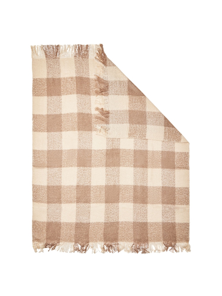 BHS Natural Sophie Throw - Image 1 of 3 BHS Natural Sophie Throw - Image 1 of 3
