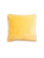 BHS Ochre Yellow Microfleece 59x59cm Cushion - Image 4 of 5