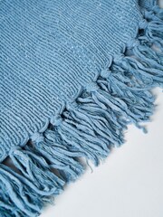 BHS Blue Diamond Chenille Throw - Image 2 of 3