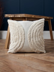 BHS Natural Tufted 100% Cotton Cushion - Image 1 of 5
