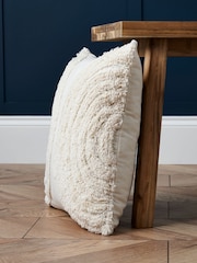 BHS Natural Tufted 100% Cotton Cushion - Image 3 of 5