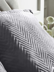 Charcoal Grey Madison Velvet Set of 2, Square Pillowcase - Image 2 of 5