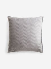 Charcoal Grey Madison Velvet Set of 2, Square Pillowcase - Image 3 of 5