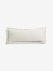 Natural Madison Velvet Small Bolster Pillowcase - Image 3 of 5