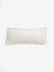 Natural Madison Velvet Small Bolster Pillowcase - Image 4 of 5