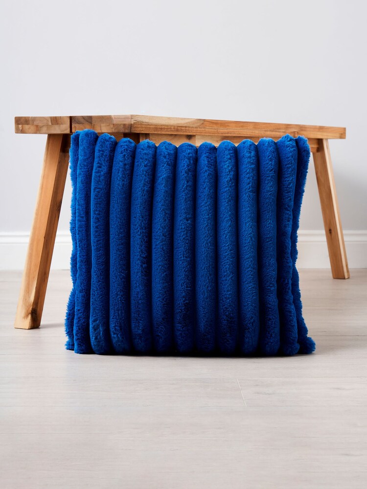 BHS Cobalt Blue Jumbo Cord Cushion - Image 1 of 5