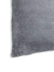 BHS Charcoal Grey Microfleece 45x45cm Cushion - Image 2 of 5