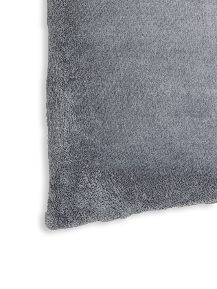 BHS Charcoal Grey Microfleece 45x45cm Cushion - Image 2 of 5