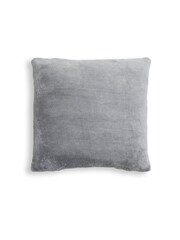 BHS Charcoal Grey Microfleece 45x45cm Cushion - Image 4 of 5