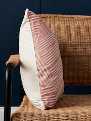 BHS Pink Luxury Chevron Cushion - Image 3 of 5