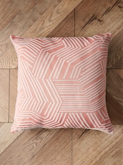 BHS Pink Luxury Chevron Cushion - Image 4 of 5