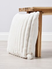 BHS Cream Jumbo Cord Cushion - Image 4 of 5