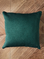 BHS Green Snow Fleece Cushion - Image 4 of 5