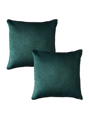 BHS 2 Pack Green Snow Fleece Cushion - Image 6 of 6